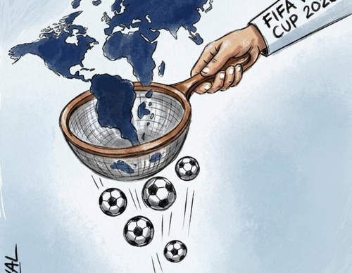 planet football World Cup fever paralyzes the planet.