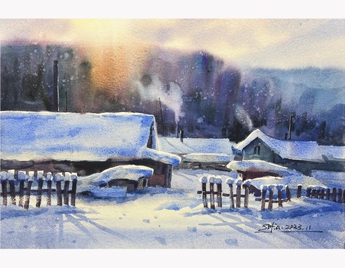 Gallery Of WaterColor Painting By Sofia Wu Mei - China