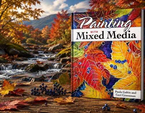 Painting with Mixed Media by Paula Guhin
