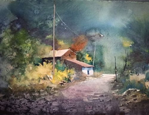 Galería de acuarelas de Rogger Oncoy - Perú