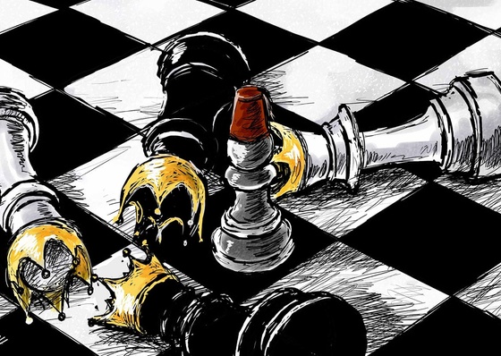 galería de caricaturas políticas de Amjad Rasmi