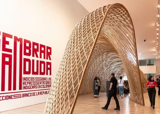 Una exposición en el museo de arte de Bogotá