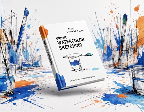 Bocetos urbanos en acuarela: una guía para dibujar, pintar y contar historias en color, de Felix Scheinberger.