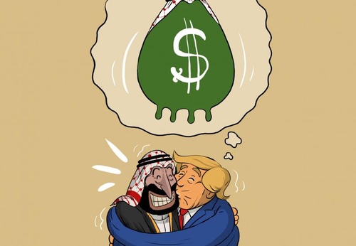 MBS is a guest of Trump
