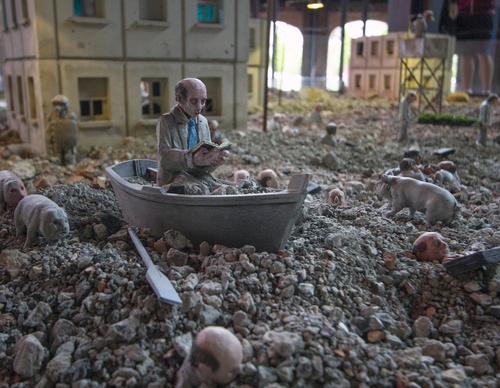 Gallery of Sculpture & Modern art by Isaac Cordal-Spain