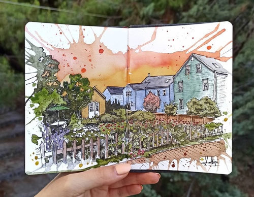 Galeria de pinturas em aquarela de Kalliopi C - Escócia