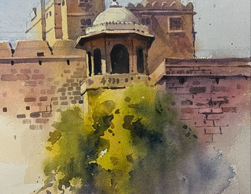 Gallery Of Watercolor Painting By Sikander Singh - India