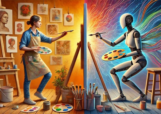 Efeitos da arte com inteligência artificial em artistas