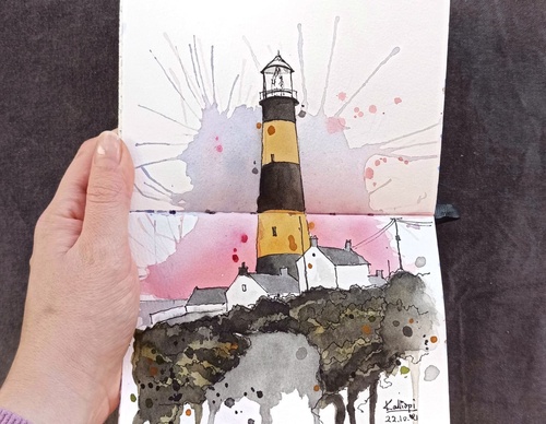 Galeria de pinturas em aquarela de Kalliopi C - Escócia