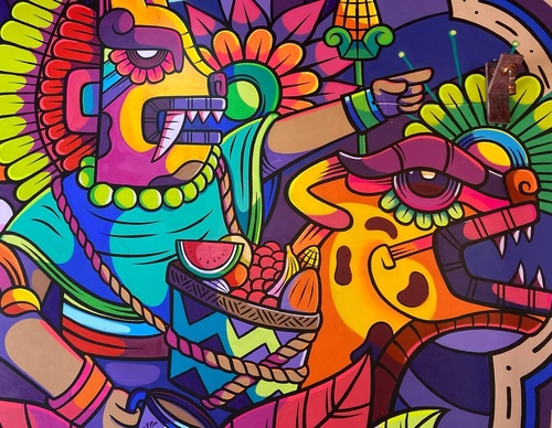 Galeria de arte de rua de Metzican - México