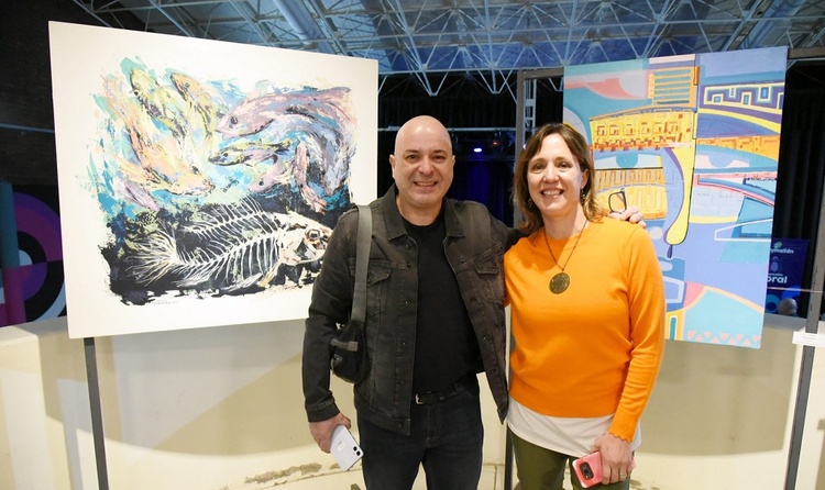 The “Sinergia” painting exhibition