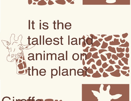 blank poster animal