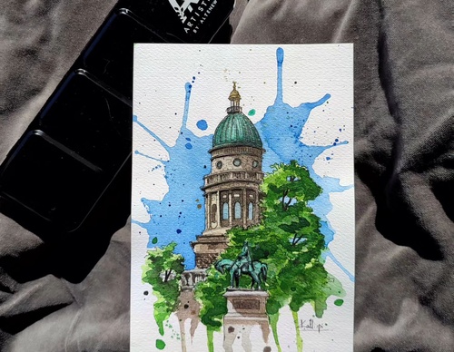 Galeria de pinturas em aquarela de Kalliopi C - Escócia