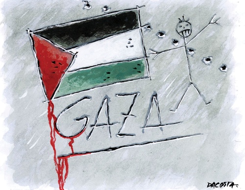 Galeria de cartoon sobre o Genocídio de Gaza