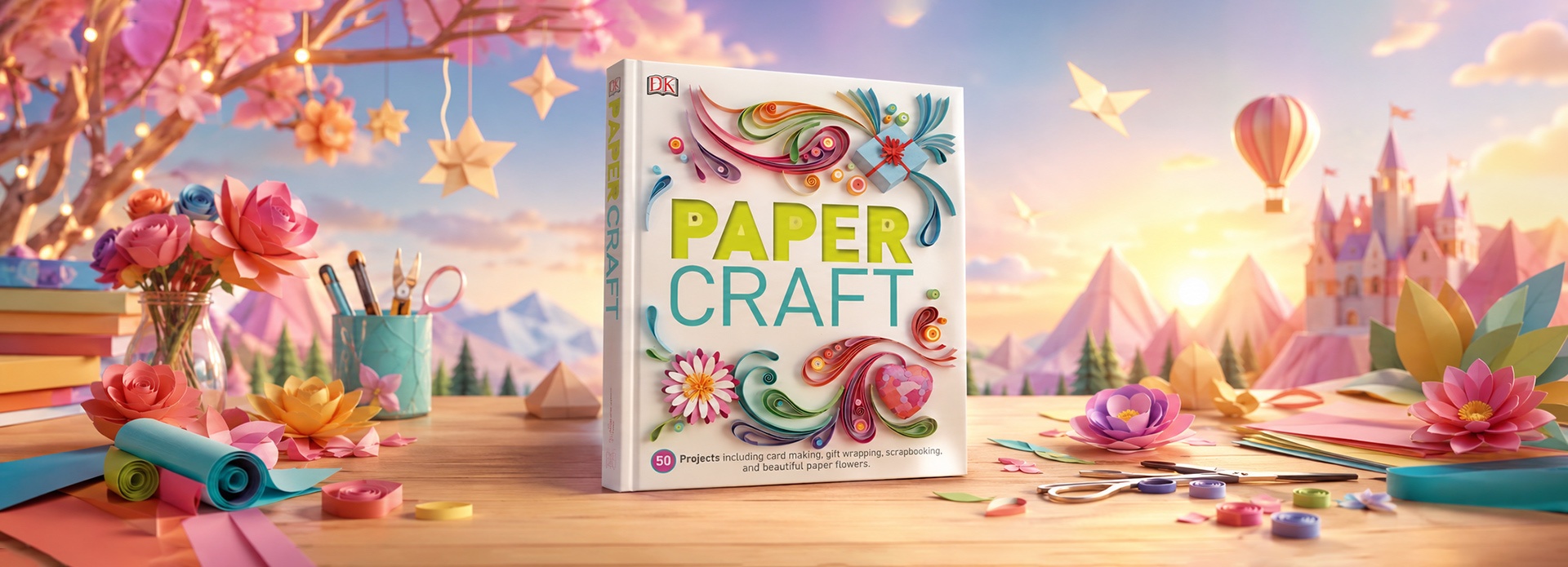 PAPER CRAFT | 50 Projects including card making, gift wrapping, scrapbooking, and beautiful paper flowers