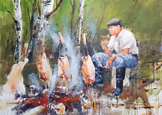 Gallery Of WaterColor Painting By Antonio Giacomin - Brazil