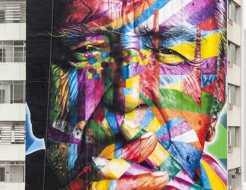 Gallery of street painting by Eduardo Kobra - Brazil