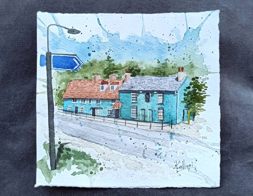 Galeria de pinturas em aquarela de Kalliopi C - Escócia