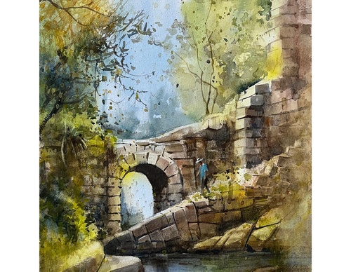 Gallery Of Watercolor Painting By Sikander Singh - India