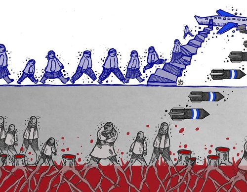 Galeria de desenhos animados sobre Gaza e Palestina