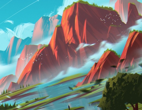 Galeria de ilustrações de Philip Sue - Nova Zelândia