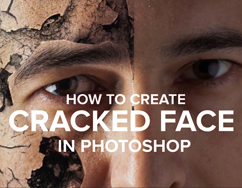 Como Fazer um Efeito de Rosto Rachado - Tutorial de Photoshop