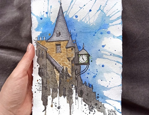 Galeria de pinturas em aquarela de Kalliopi C - Escócia