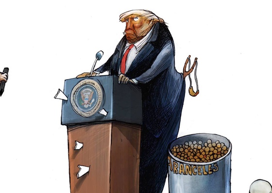 Galería de caricaturas de Trump y el mundo por Ángel Boligán - México