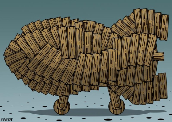 Trojan horse Do not let it in...