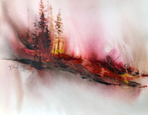 Gallery of Watercolor painting by Karlyn Shahnazarian-Canada