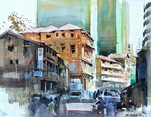 Gallery Of Watercolor Painting By Milind Mulick - India