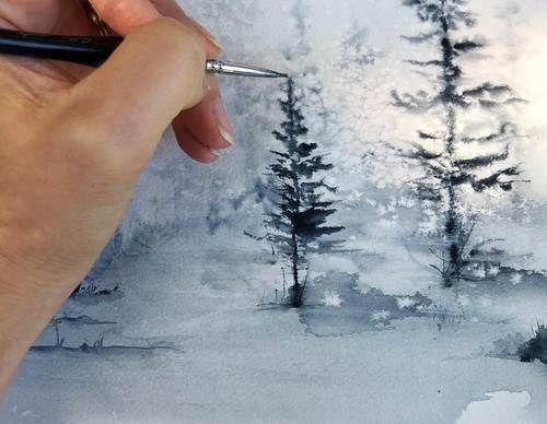 Gallery of Watercolor painting by Karlyn Shahnazarian-Canada