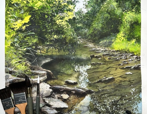 Gallery Of WaterColor Painting By Carlos Garcia - Brazil