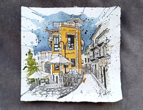 Galeria de pinturas em aquarela de Kalliopi C - Escócia