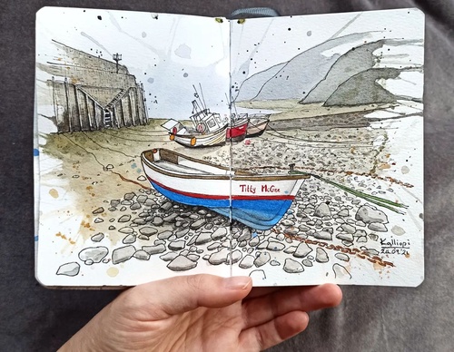 Galeria de pinturas em aquarela de Kalliopi C - Escócia