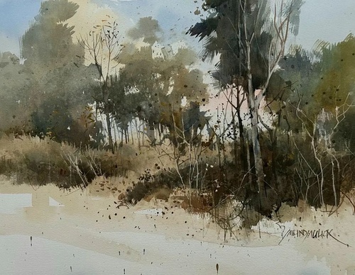 Galería de pintura en acuarela de Milind Mulick - India