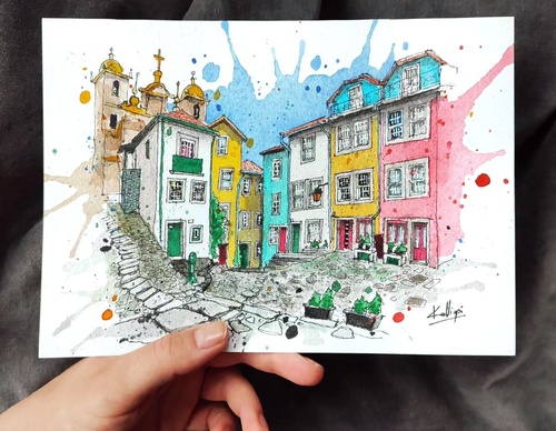 Galeria de pinturas em aquarela de Kalliopi C - Escócia