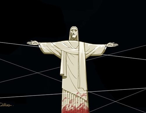 Galeria de charges políticas de Quinho Ravelli – Brasil