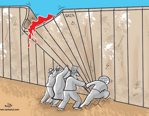 Galeria de cartoon sobre o Genocídio de Gaza