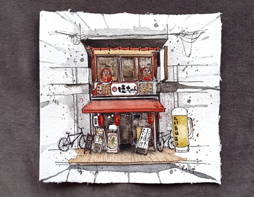 Galeria de pinturas em aquarela de Kalliopi C - Escócia