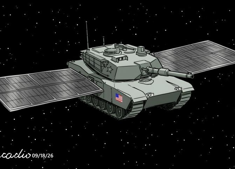 The US orbits its weapons in space.