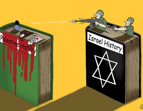 Galeria de cartoon sobre o Genocídio de Gaza