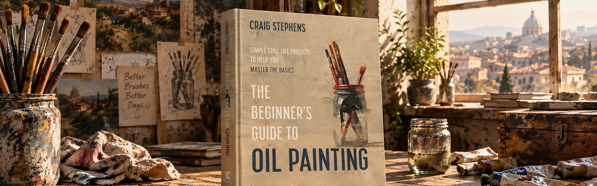 The Beginner’s Guide to Oil Painting: Simple Still Life Projects to Help You Master the Basics by Craig Stephens