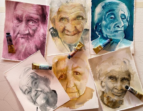 Gallery of Watercolor painting by Anette Gustafsson-Sweden