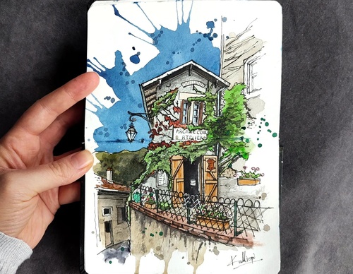 Galeria de pinturas em aquarela de Kalliopi C - Escócia