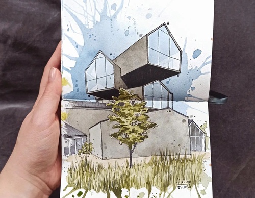 Galeria de pinturas em aquarela de Kalliopi C - Escócia