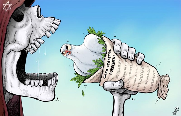 Violaciones israelíes del acuerdo de alto el fuego en Gaza