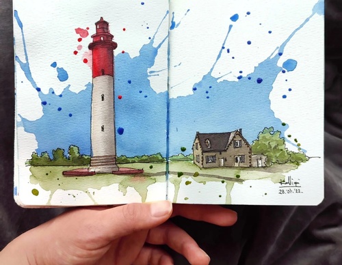 Galeria de pinturas em aquarela de Kalliopi C - Escócia