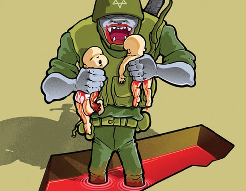 Galería de caricaturas sobre el genocidio de Gaza