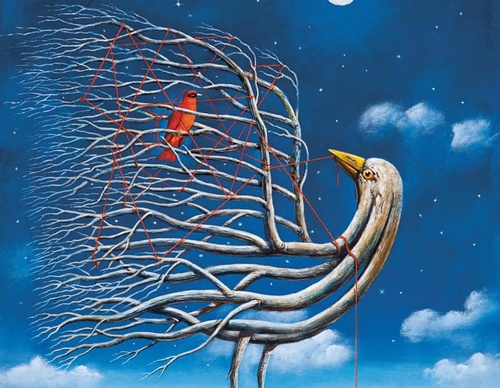 Gallery of humor painting by Rafal Olbinski - Poland